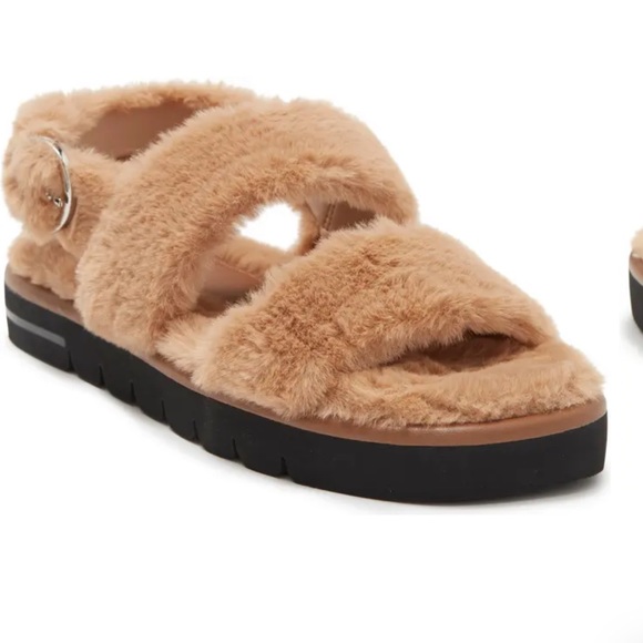 Stuart Weitzman Shoes - Stuart Weitzman Elodie Chill Faux Fur Sandals